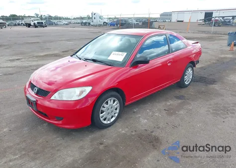 2004 Honda Civic Lx z USA, uszkodzony, nr VIN 1HGEM22534L003754